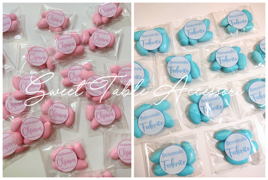 Sacchettino artigianale doppio tessuto con nome