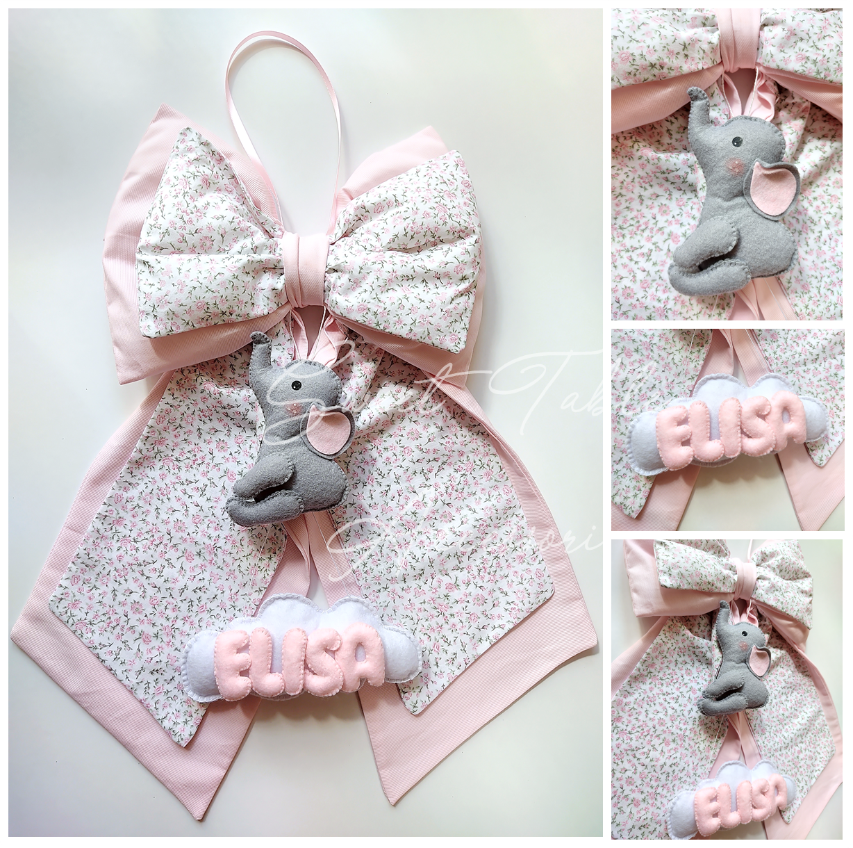 Fiocco nascita elefantino