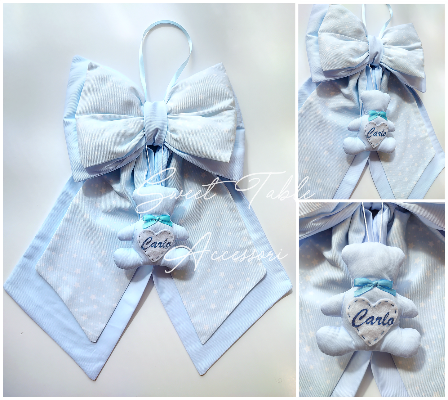 Fiocco nascita orsetto