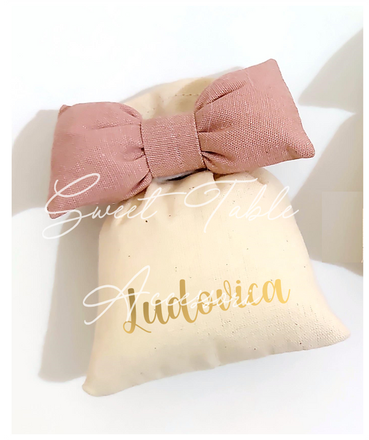 Sacchettino artigianale decorazione fiocco