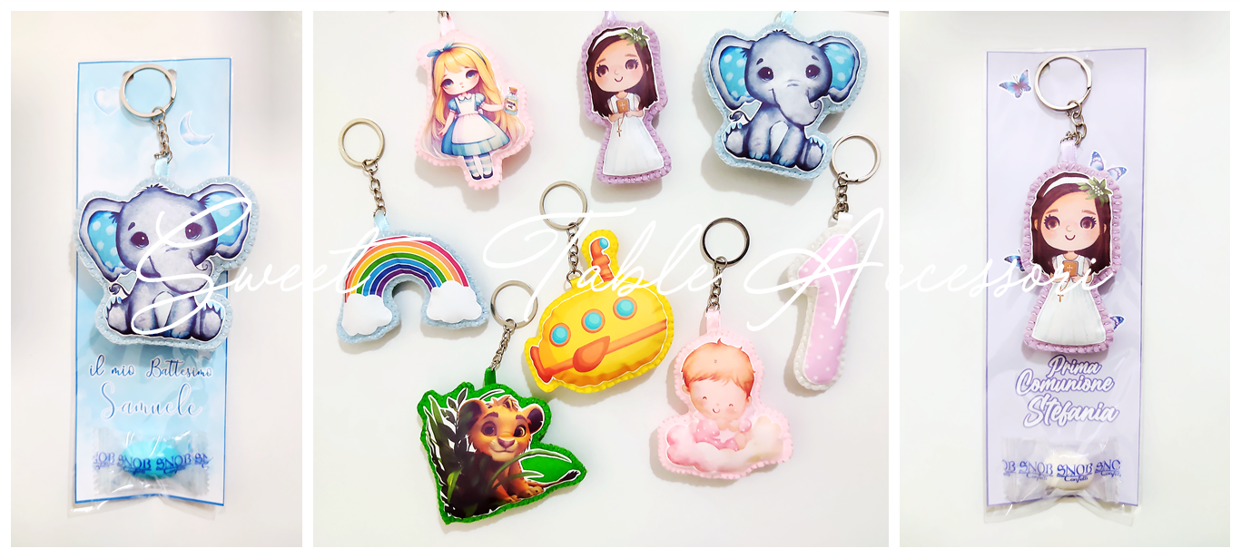 Portachiavi personalizzato in pannolenci