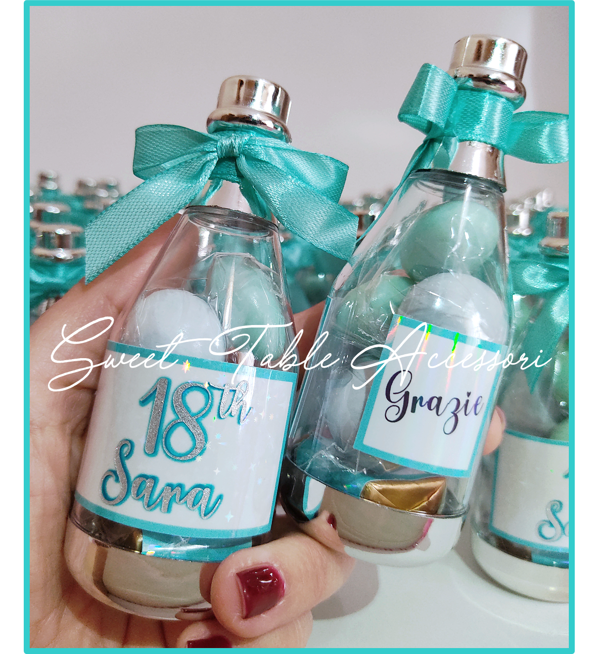 Bomboniera bottiglietta personalizzata per compleanni e anniversari