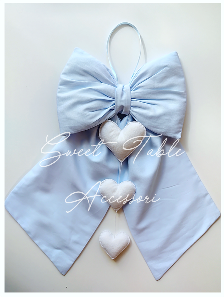 Fiocco nascita cuori