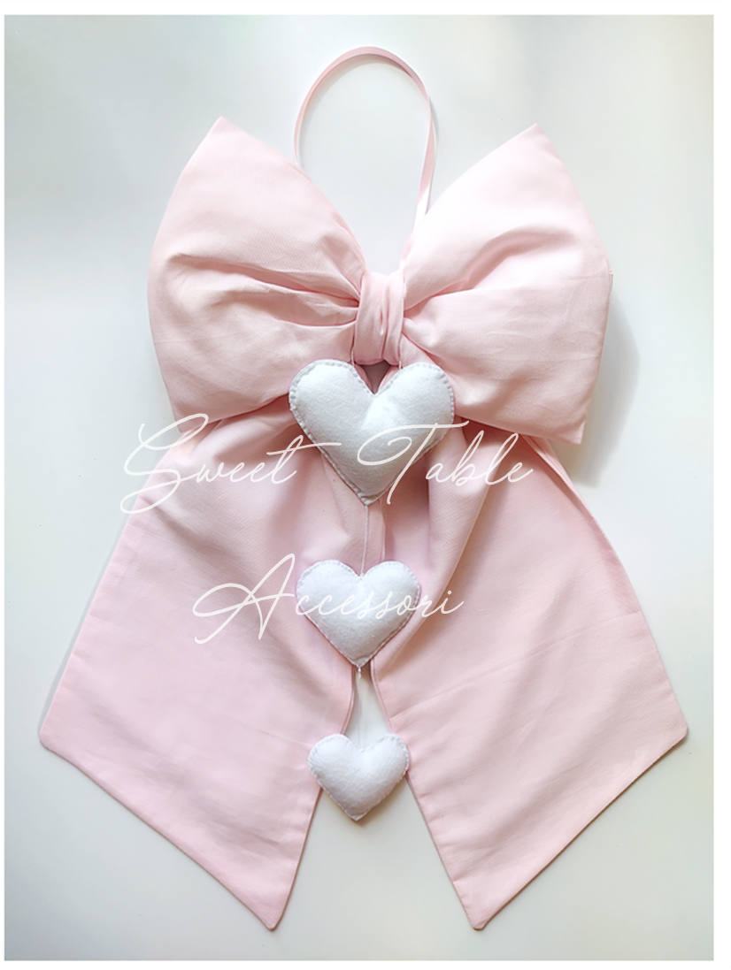 Fiocco nascita cuori