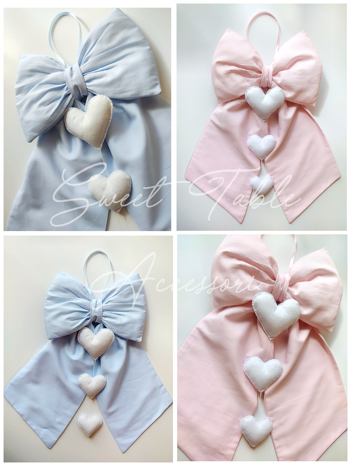 Fiocco nascita cuori