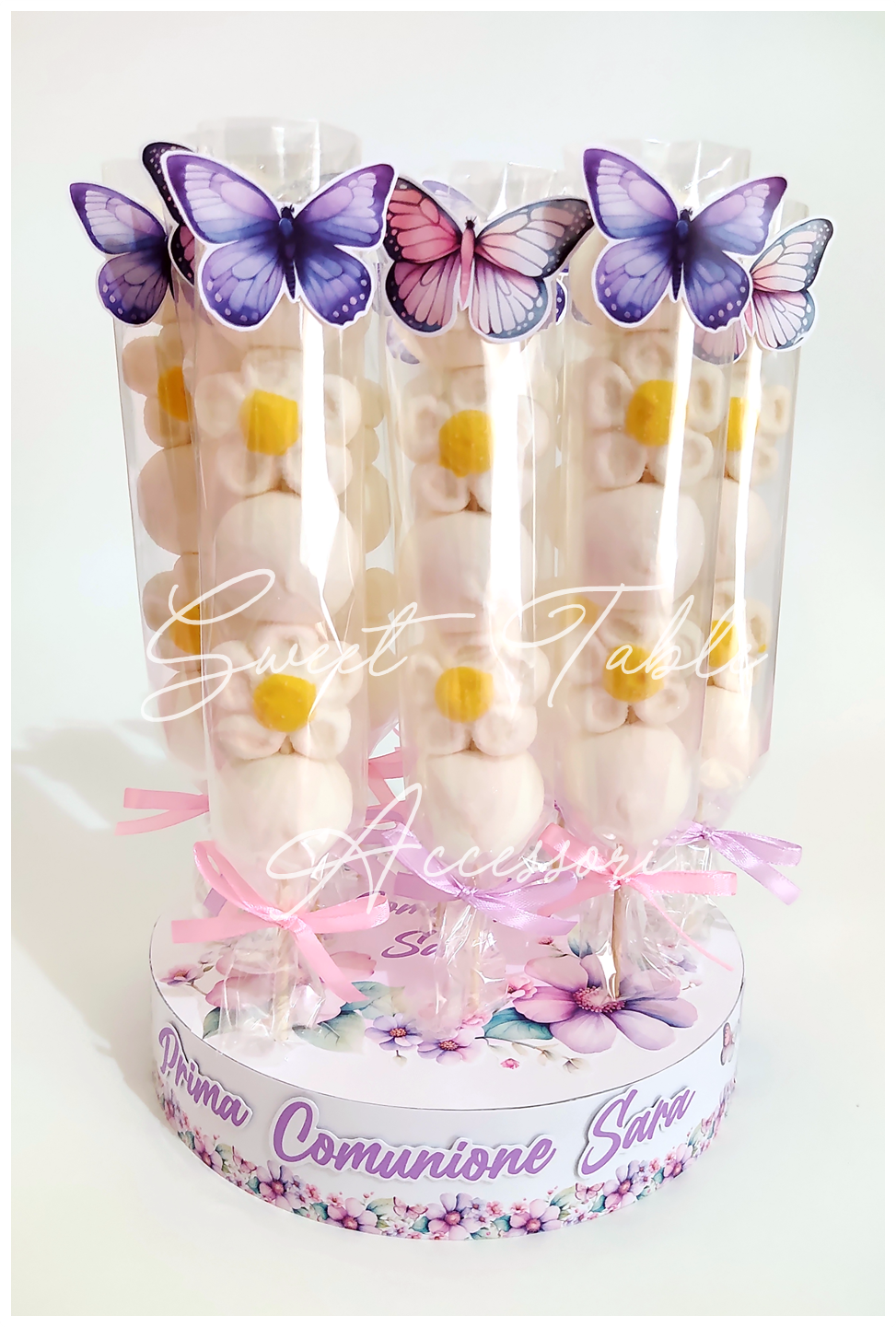 Base con spiedini marshmallow