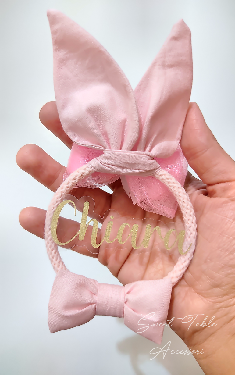 Bomboniera porta confetti nascita modello coniglietto