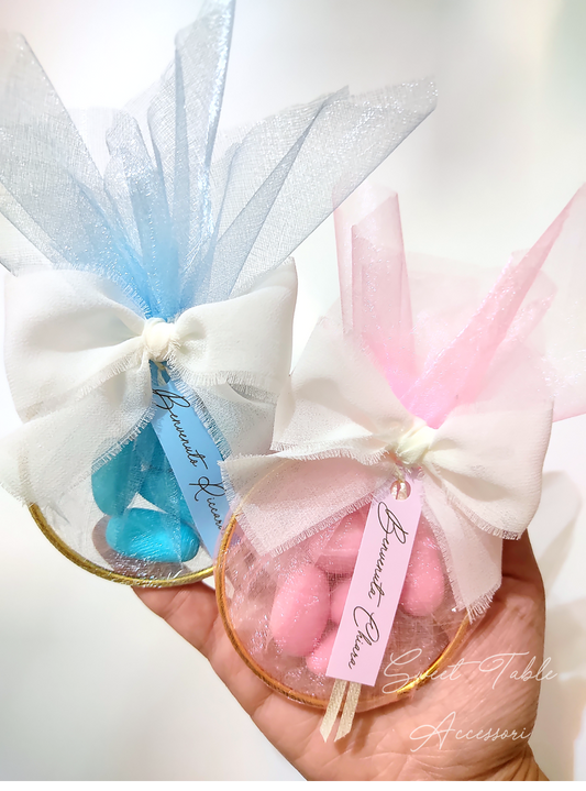 Bomboniera anello porta confetti semplice