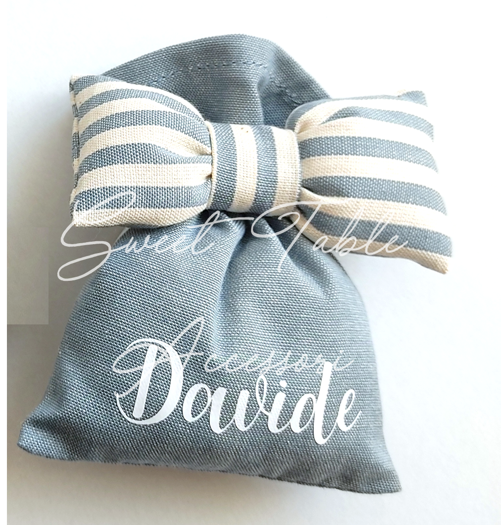 Sacchettino artigianale decorazione fiocco